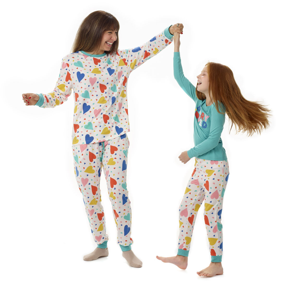 Build-A-Bear Pajama Shop Colorful Hearts Pj Pants - Adult - Image 5