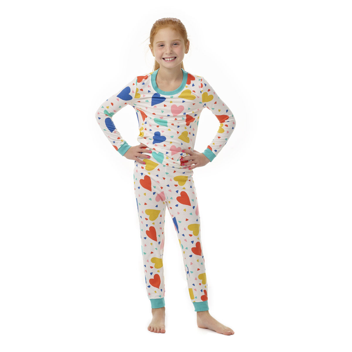 Build-A-Bear Pajama Shop Colorful Hearts Pj Pants - Toddler And Youth - Image 3