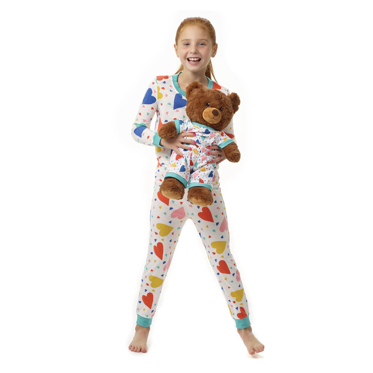Build-A-Bear Pajama Shop Colorful Hearts Pj Pants - Toddler And Youth - Image 5