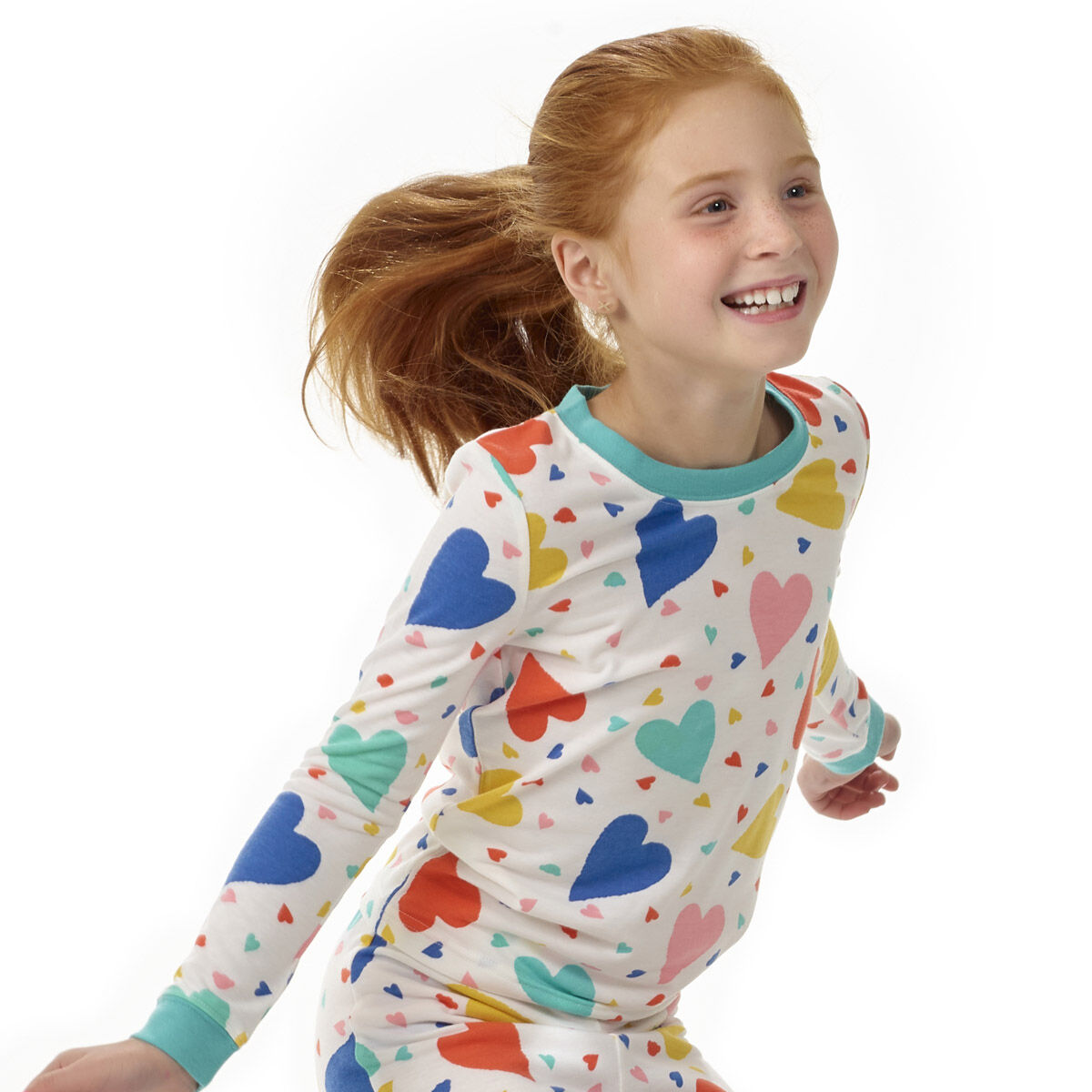 Build-A-Bear Pajama Shop Colorful Hearts Pj Top - Toddler And Youth