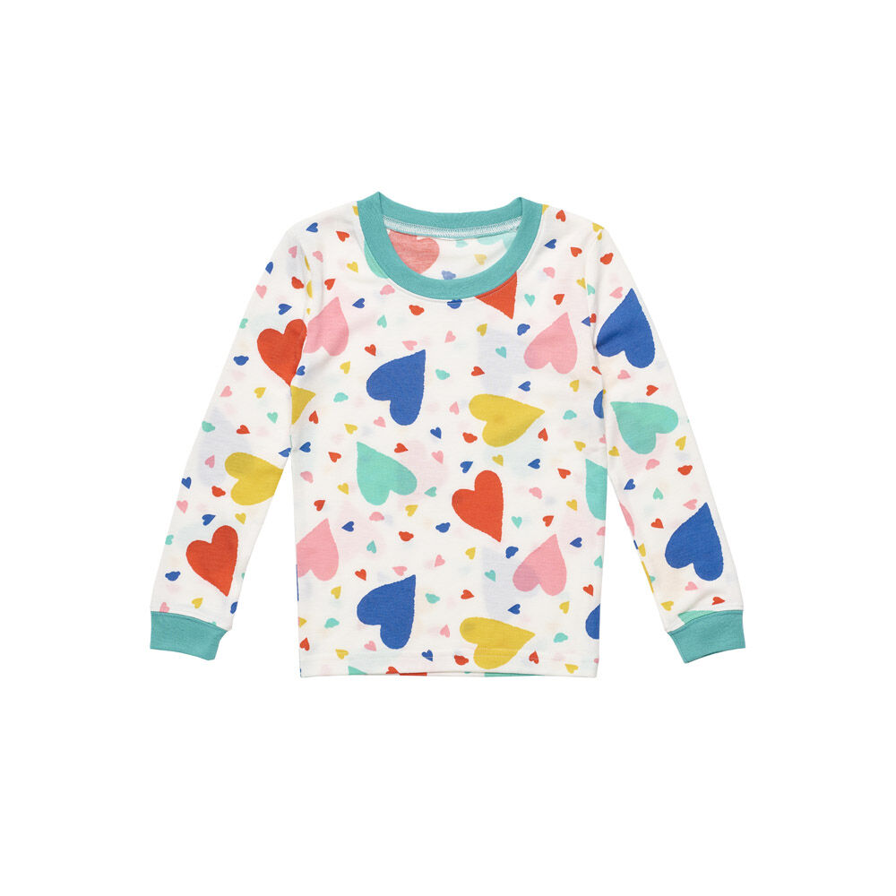 Build-A-Bear Pajama Shop Colorful Hearts Pj Top - Toddler And Youth - Image 2