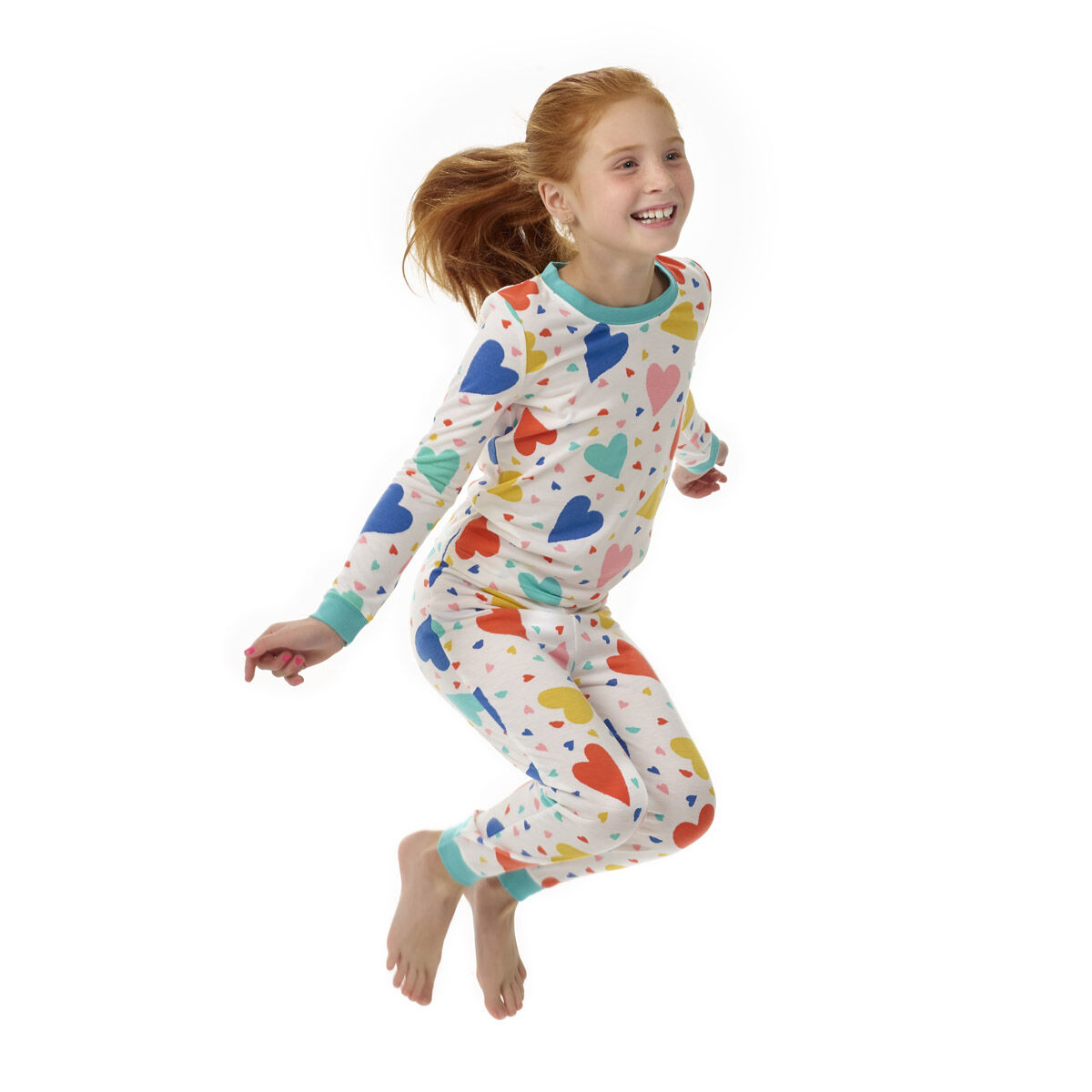 Build-A-Bear Pajama Shop Colorful Hearts Pj Top - Toddler And Youth - Image 3