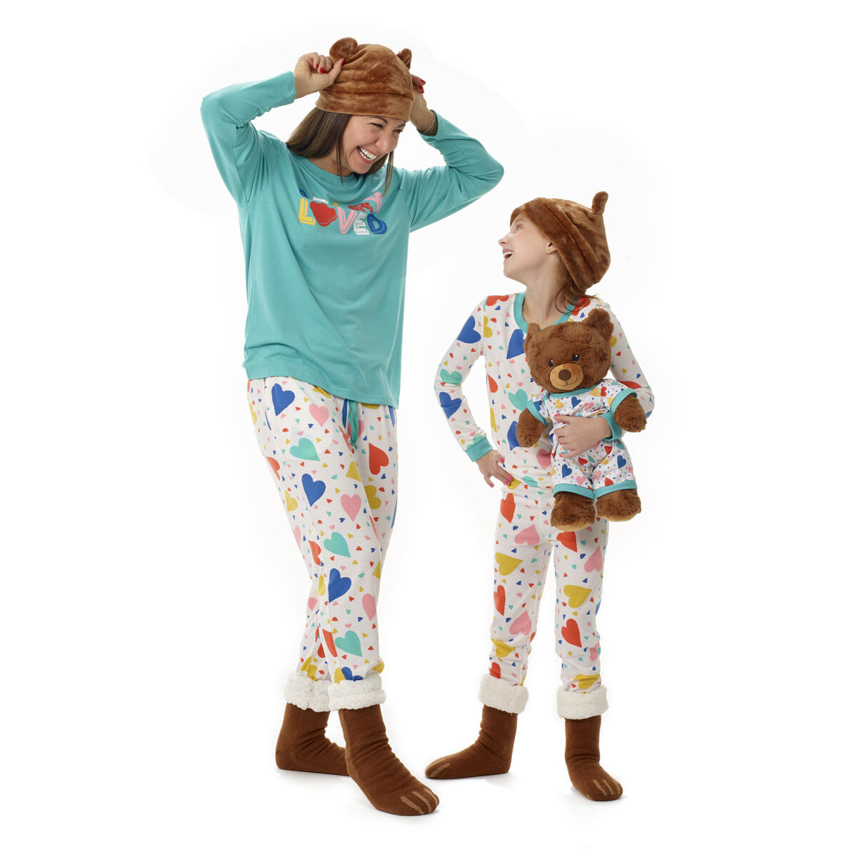 Build-A-Bear Pajama Shop Colorful Hearts Pj Top - Toddler And Youth - Image 5