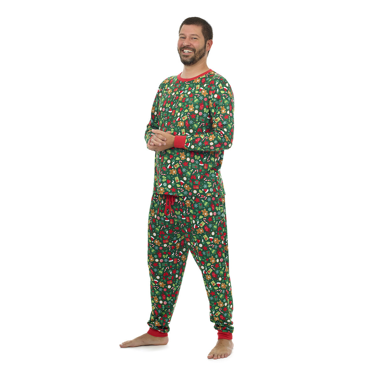 Build-A-Bear Pajama Shop Holiday Print Top - Adult - Image 3
