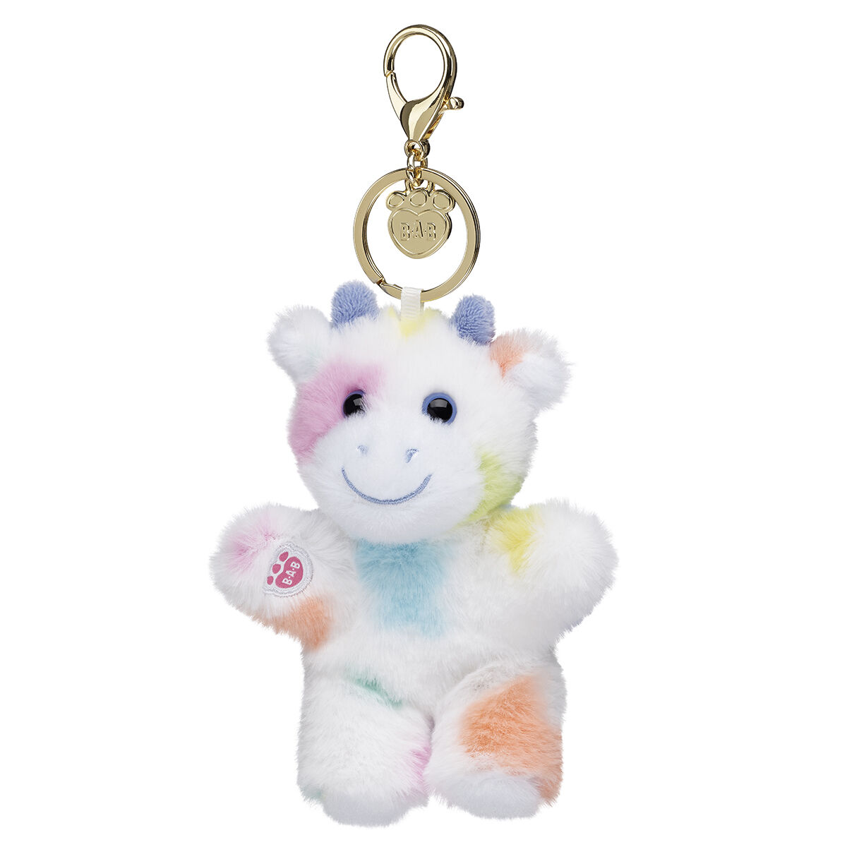 Colorful Splatter Cow Plush Bag Charm - Image 2