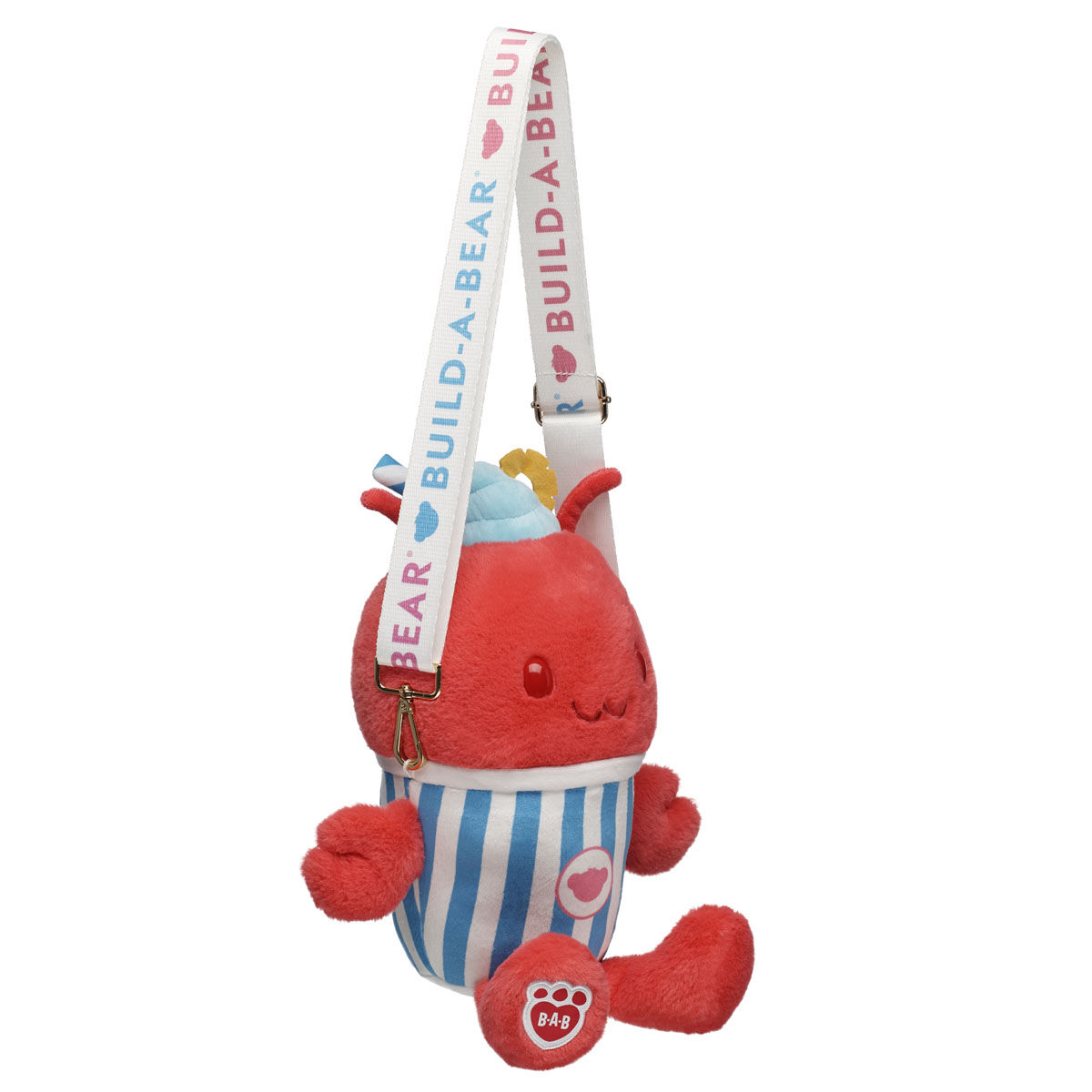Fruit Punch Lobster Slushie Plushie With Carrying Strap