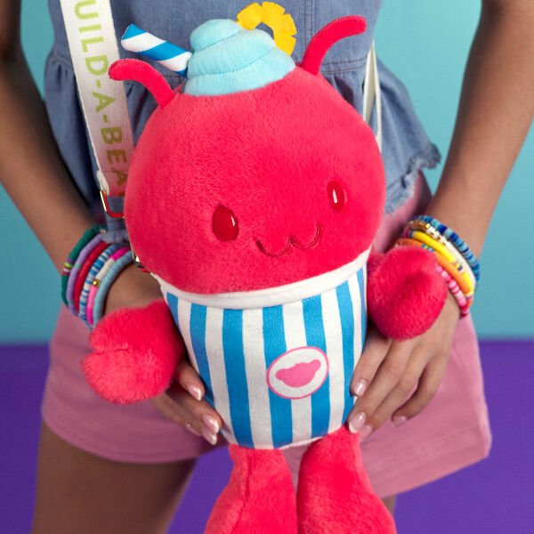 Fruit Punch Lobster Slushie Plushie With Carrying Strap - Image 4