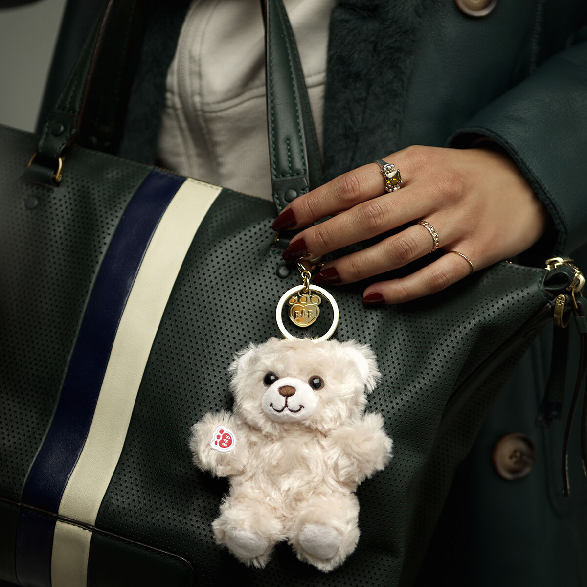 Happy Hugs Teddy Bear Bag Charm - Image 2
