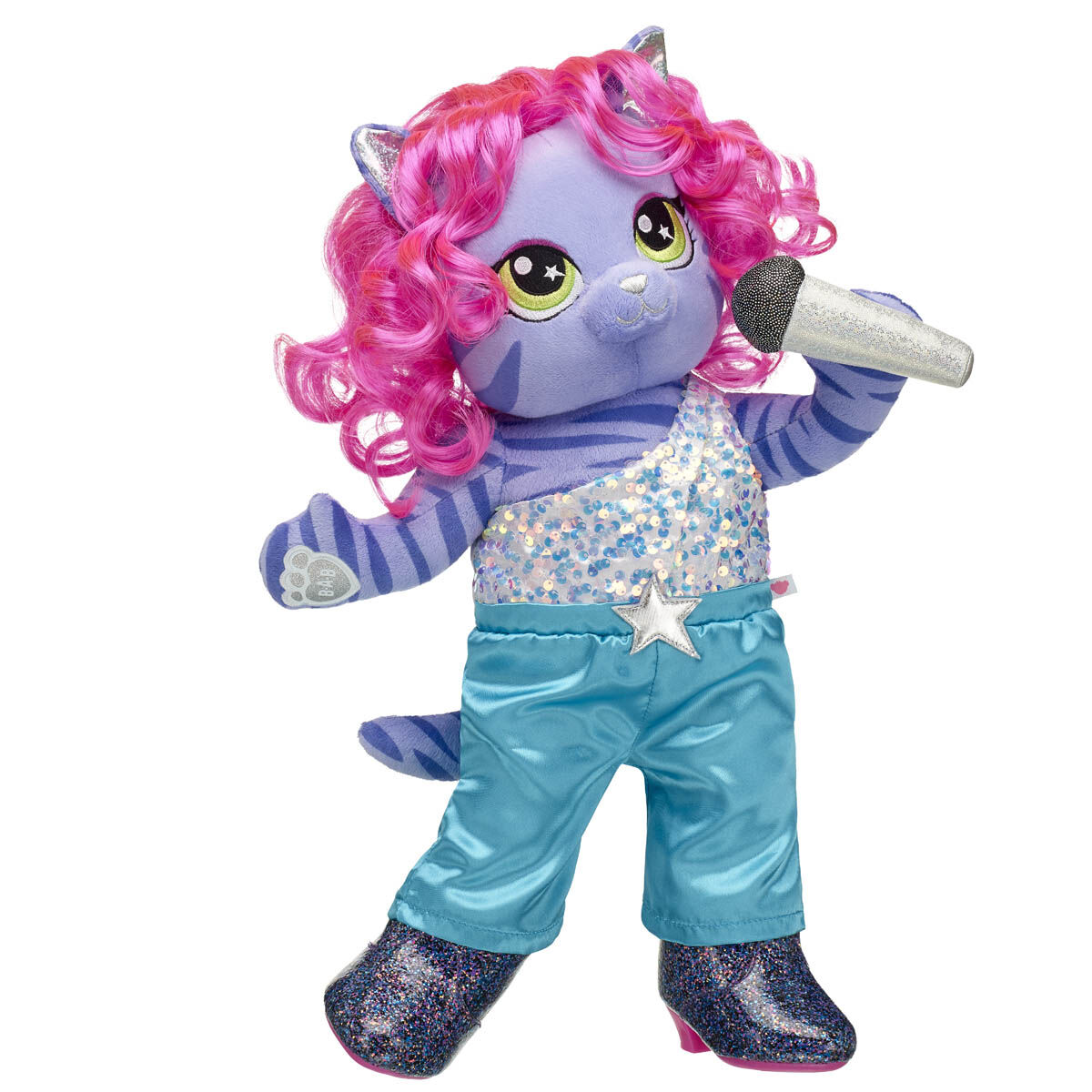 Honey Girls Teegan Tiger Plush Pink Hair Gift Set