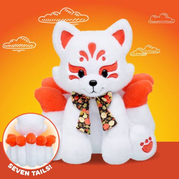 Kitsune Fox Stuffed Animal With Gifting Bow - Image 4