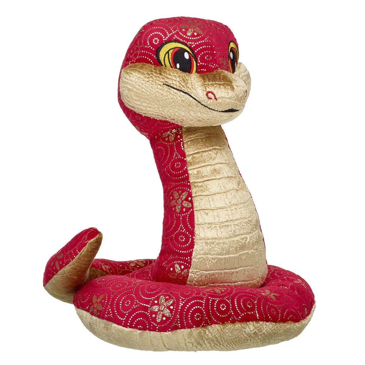 Lunar New Year Red And Gold Snake Stuffed Animal - Image 3