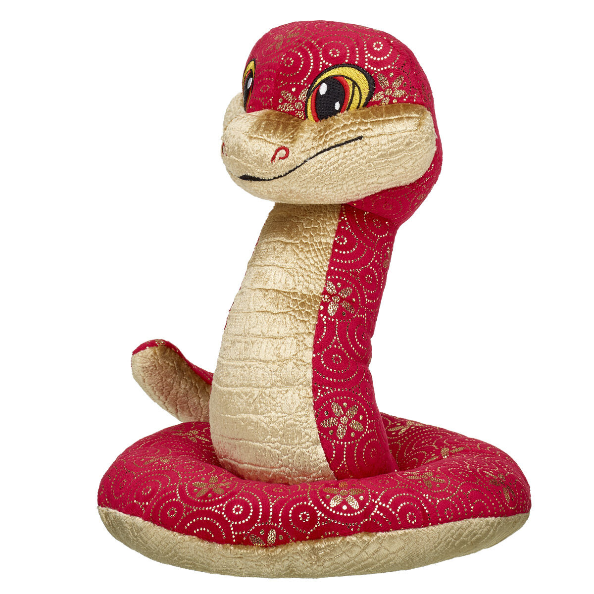 Lunar New Year Red And Gold Snake Stuffed Animal - Image 4