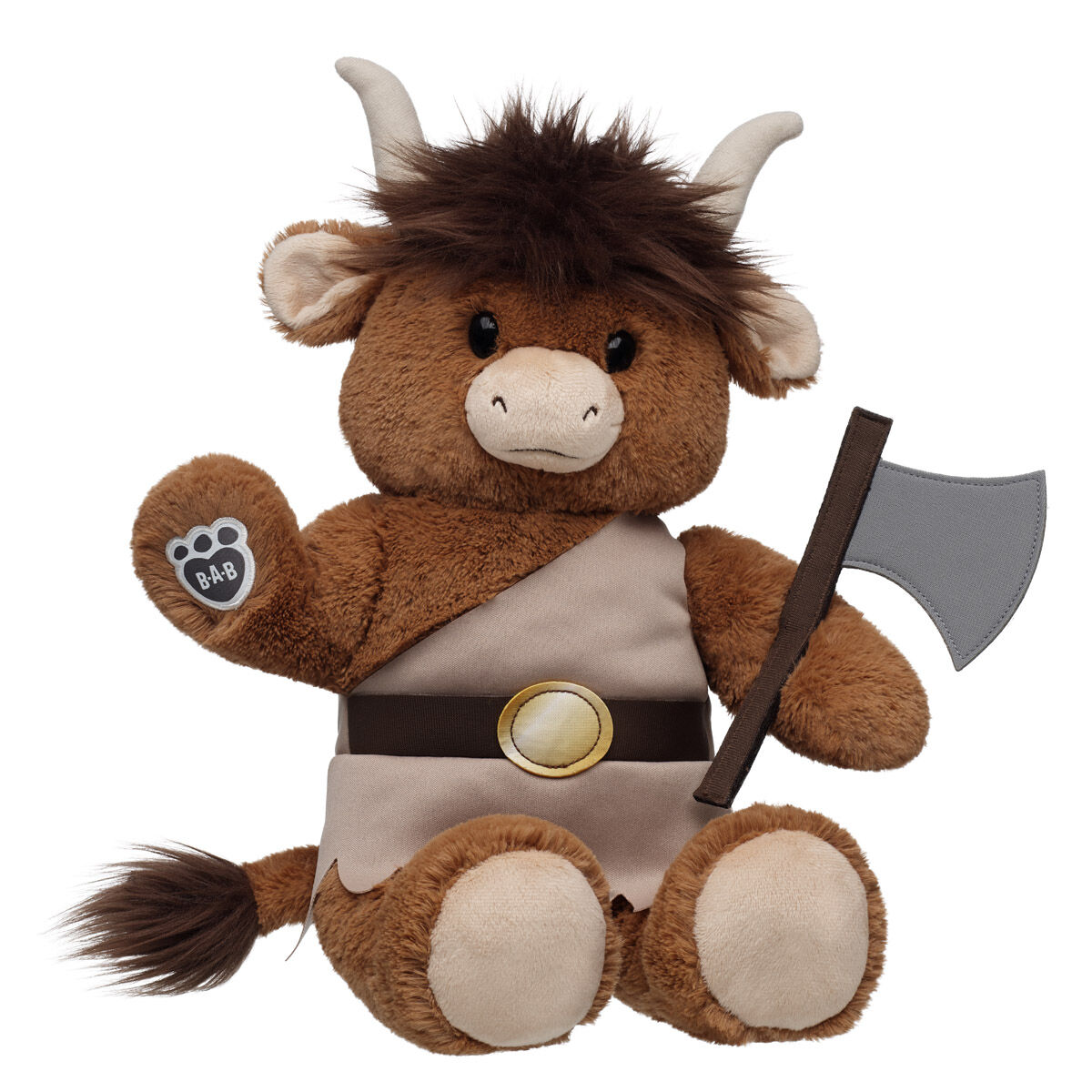 Minotaur Plush With Warrior Outfit & Axe
