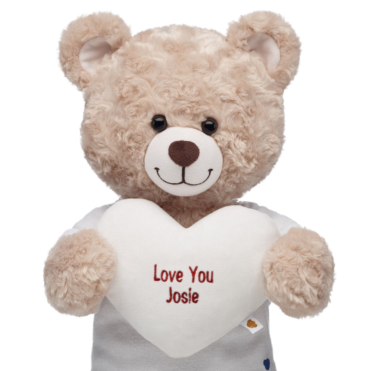 Personalized Embroidered Gifting White Heart Wristie - Image 2