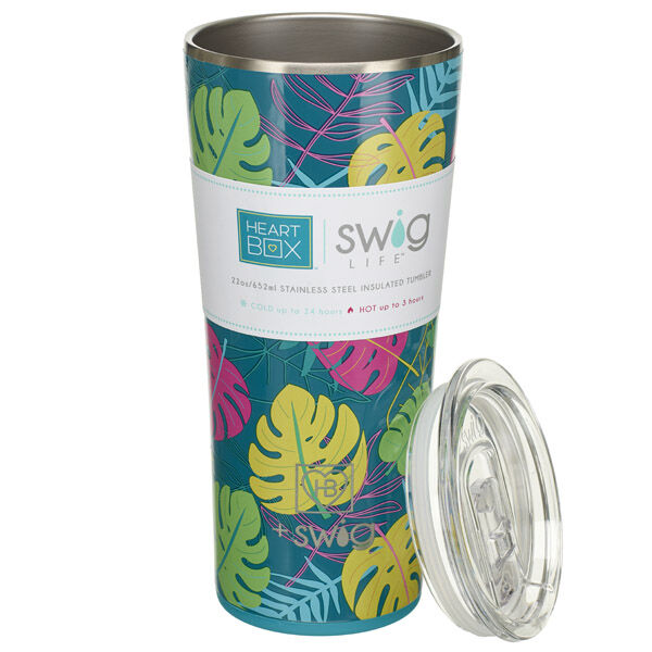 22 Oz. Swig Life Palm Leaf Insulated Tumbler - Image 2