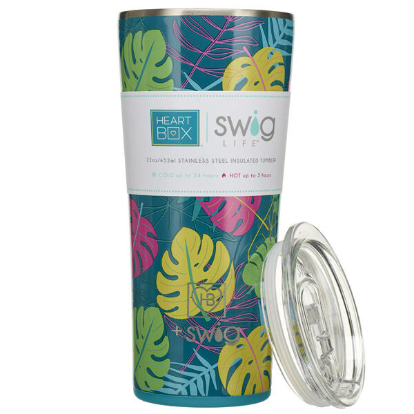 22 Oz. Swig Life Palm Leaf Insulated Tumbler - Image 4