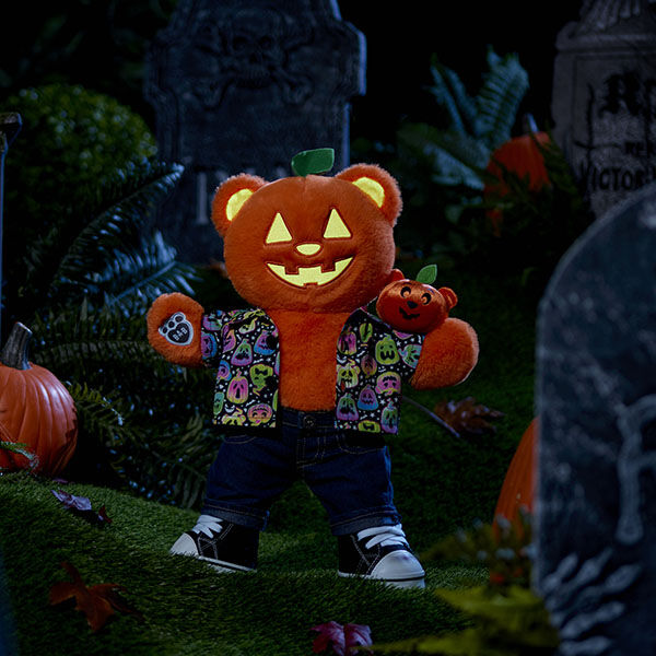 Pumpkin Glow Teddy Bear - Image 3