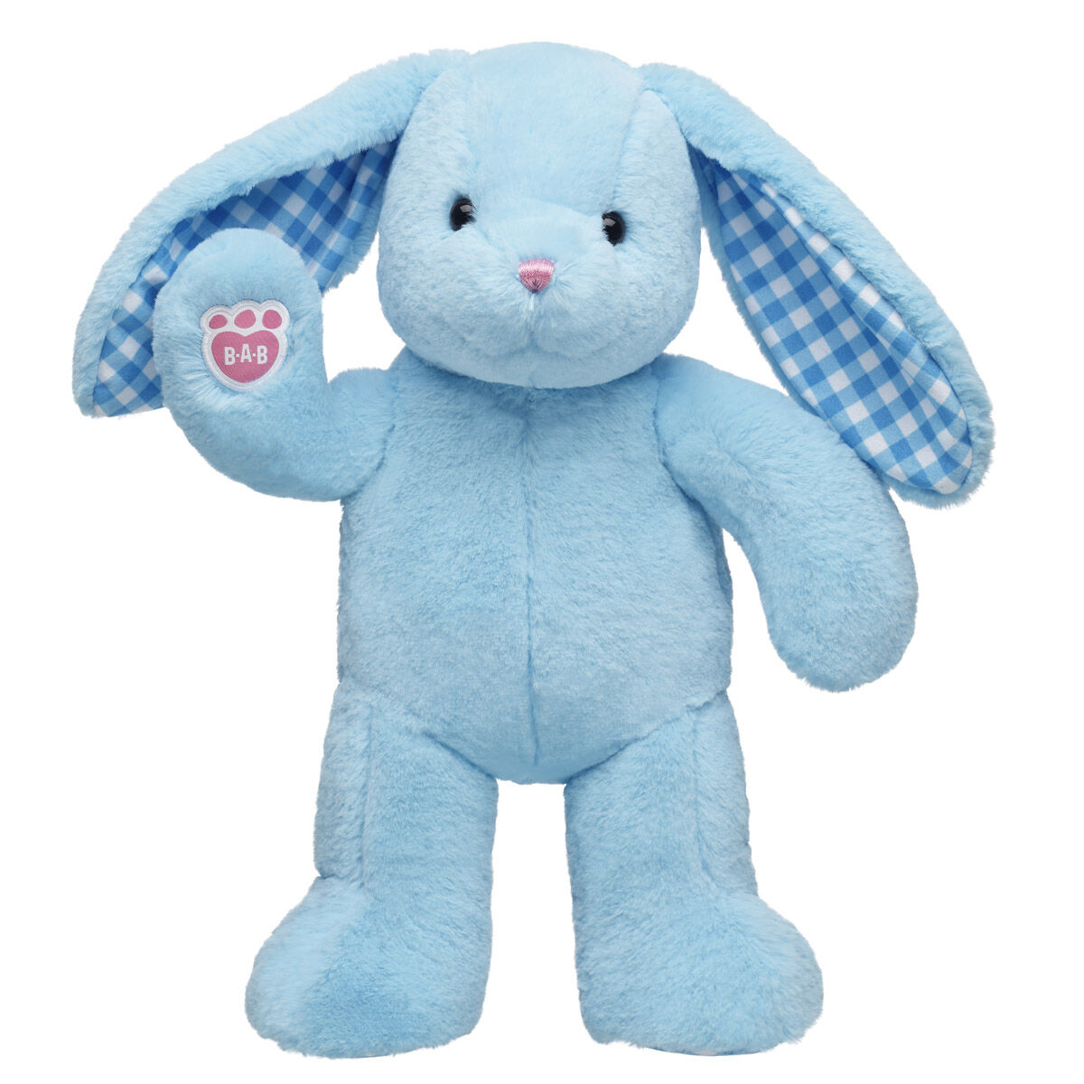 Blue Gingham Pawlette Bunny Plush - Image 2