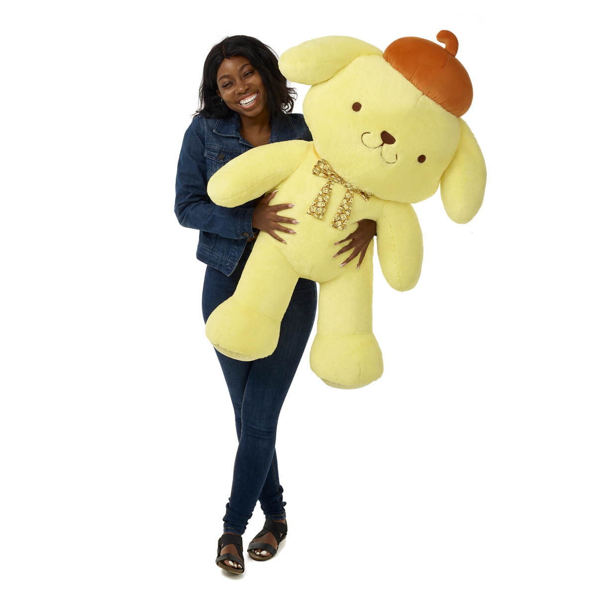 Sanrio Hello Kitty And Friends Giant Pompompurin Plush With Gifting Bow - Image 3