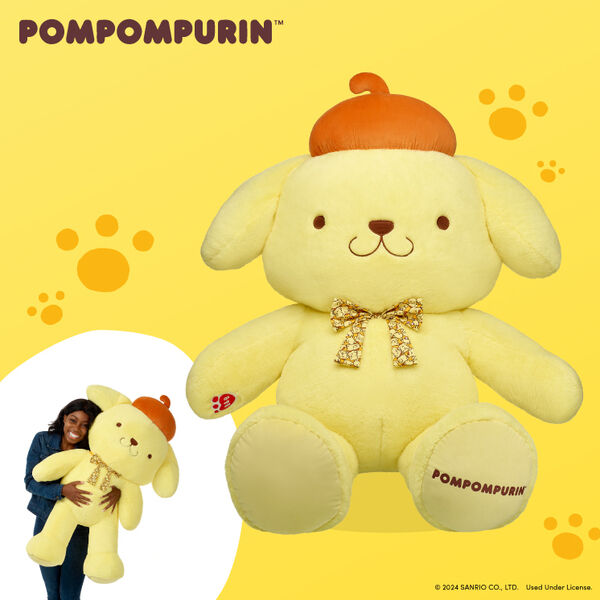 Sanrio Hello Kitty And Friends Giant Pompompurin Plush With Gifting Bow - Image 4