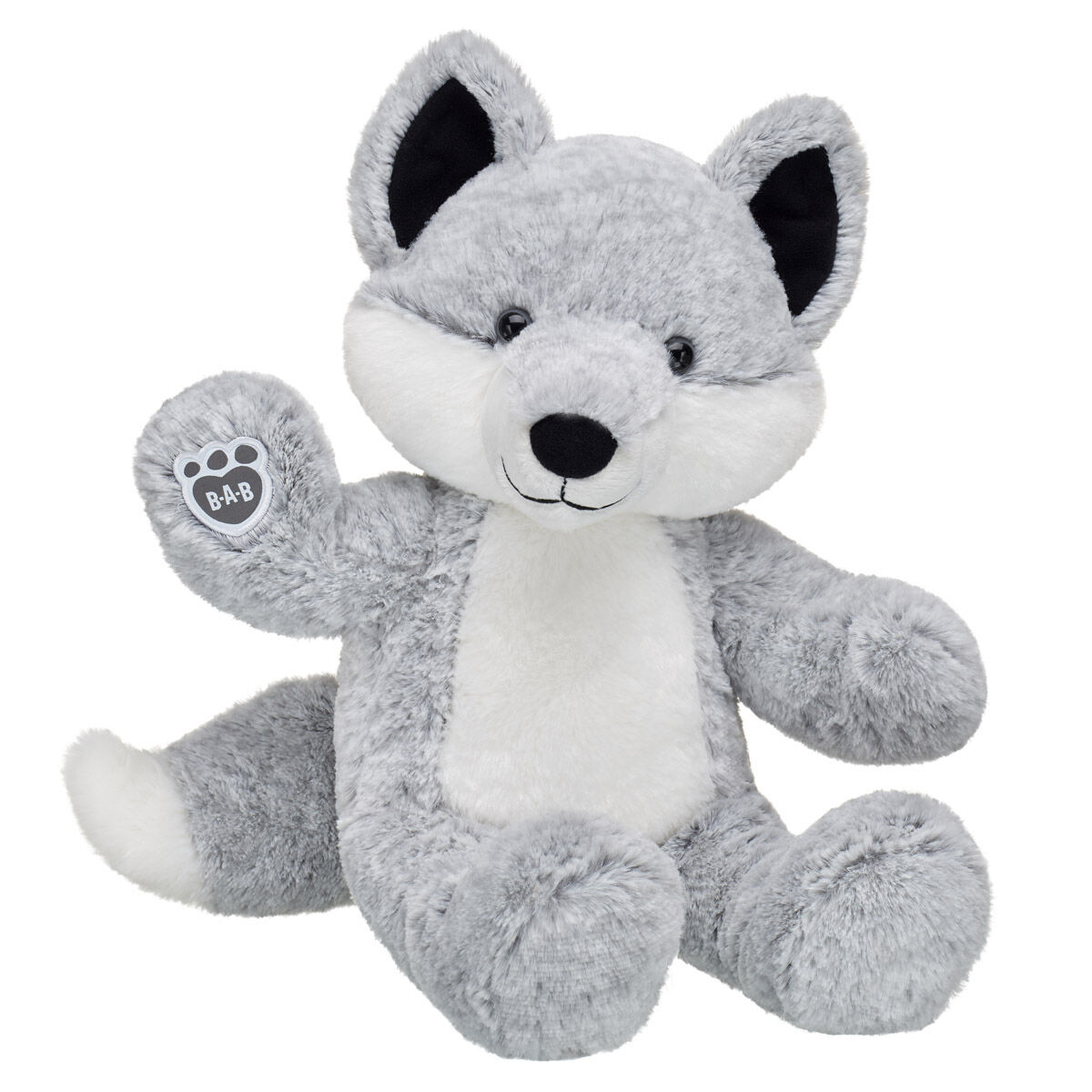 Silver Fox Stuffed Animal - Image 2