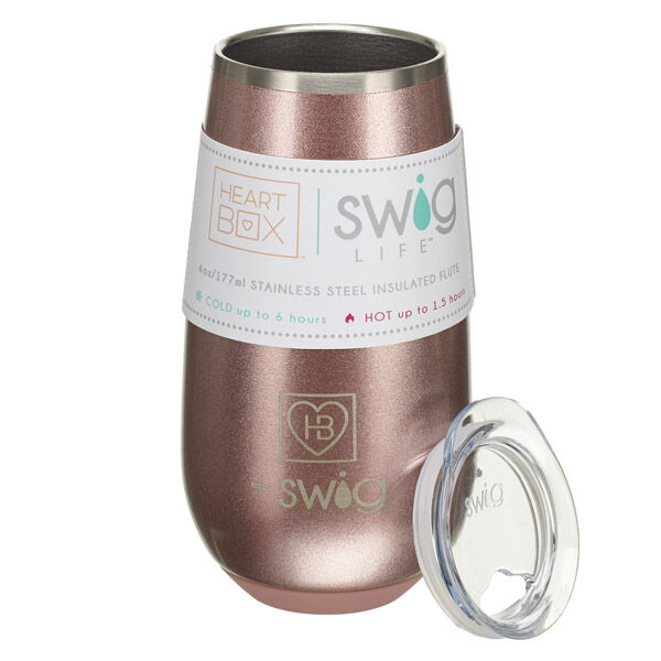 6 Oz. Heartbox X Swig Life Stemless Flute - Image 2