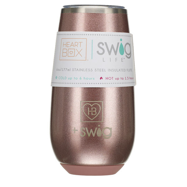 6 Oz. Heartbox X Swig Life Stemless Flute - Image 3