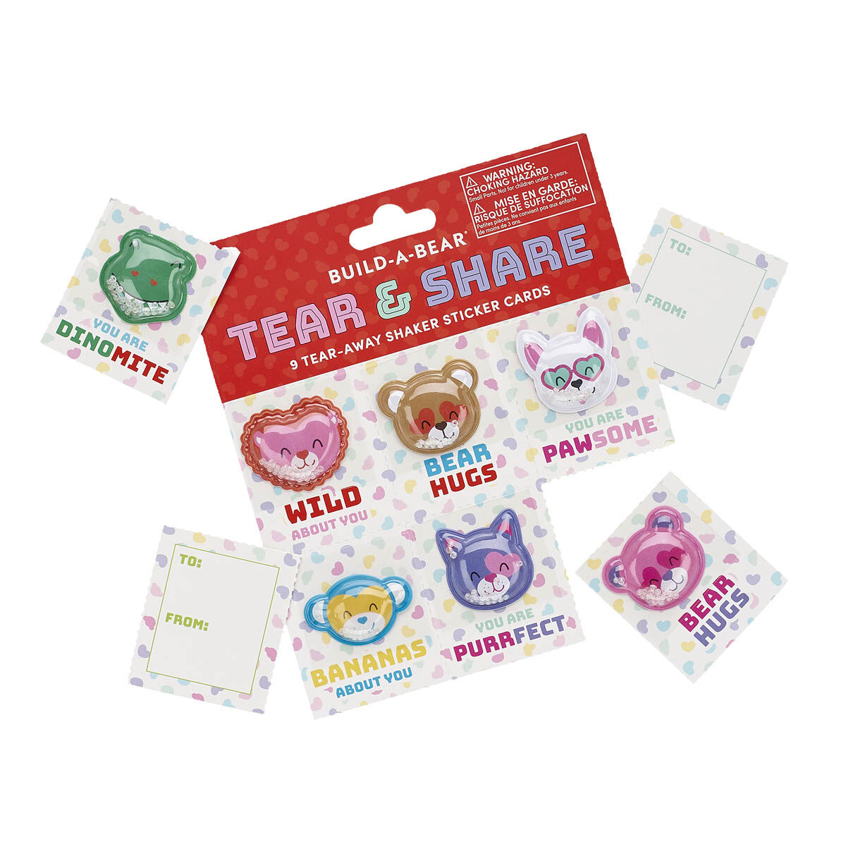 Valentine's Day Tear & Share Sticker Set (9 Stickers) - Image 3