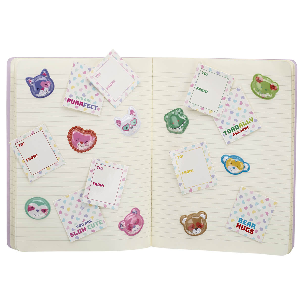 Valentine's Day Tear & Share Sticker Set (9 Stickers) - Image 4