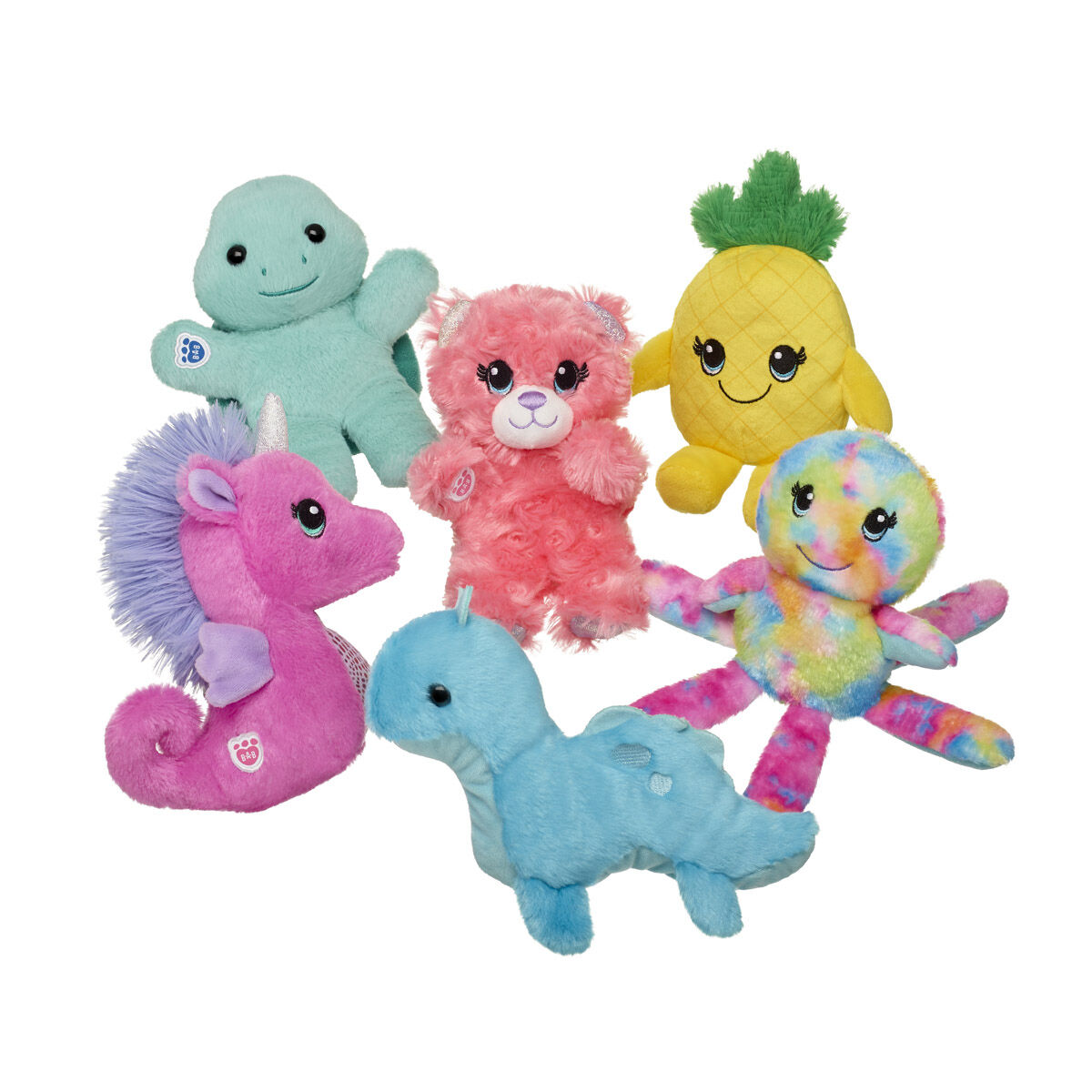 Build-A-Bear Mini Beans Rainbow Octopus Stuffed Animal - Image 3