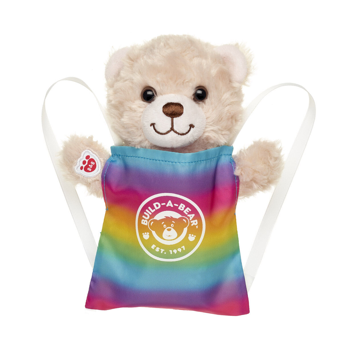Build-A-Bear Mini Beans Rainbow Toy Bear Carrier - Image 3