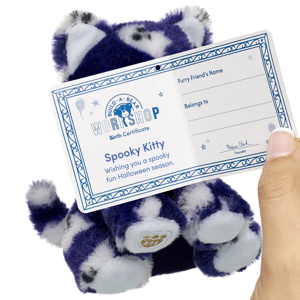 Build-A-Bear Mini Beans Spooky Kitty Stuffed Animal - Image 2