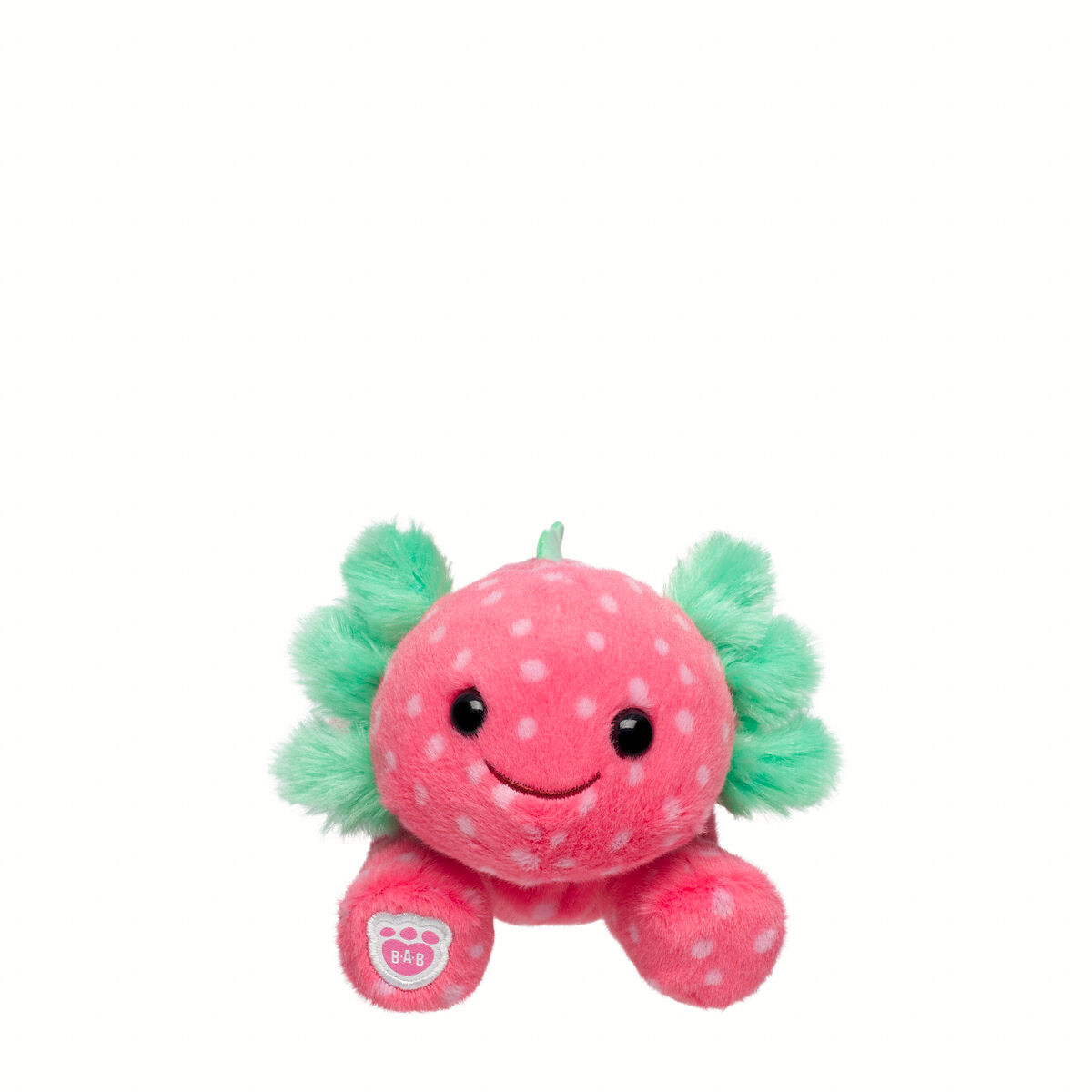 Build-A-Bear Mini Beans Strawberry Axolotl Stuffed Animal - Image 3