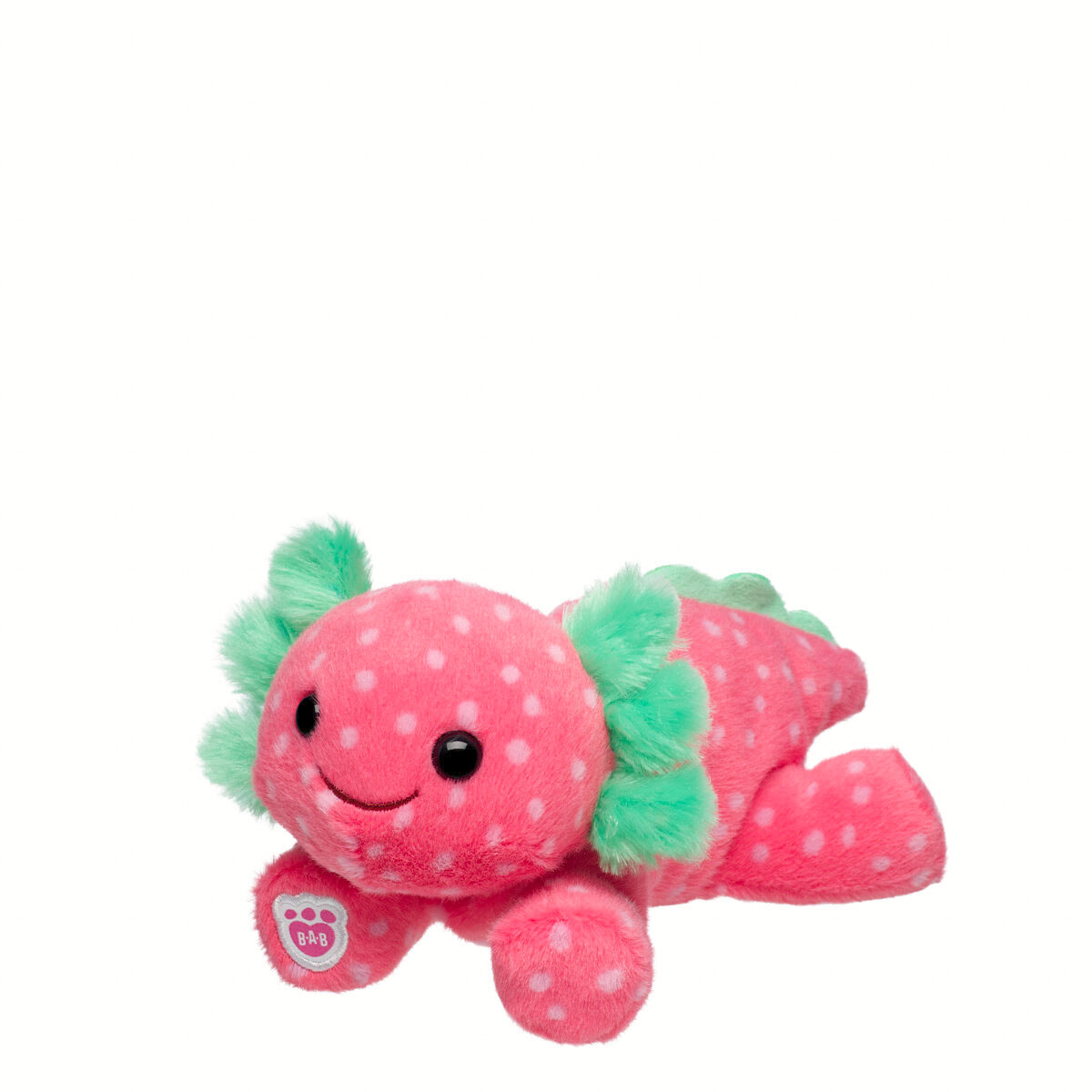 Build-A-Bear Mini Beans Strawberry Axolotl Stuffed Animal - Image 4