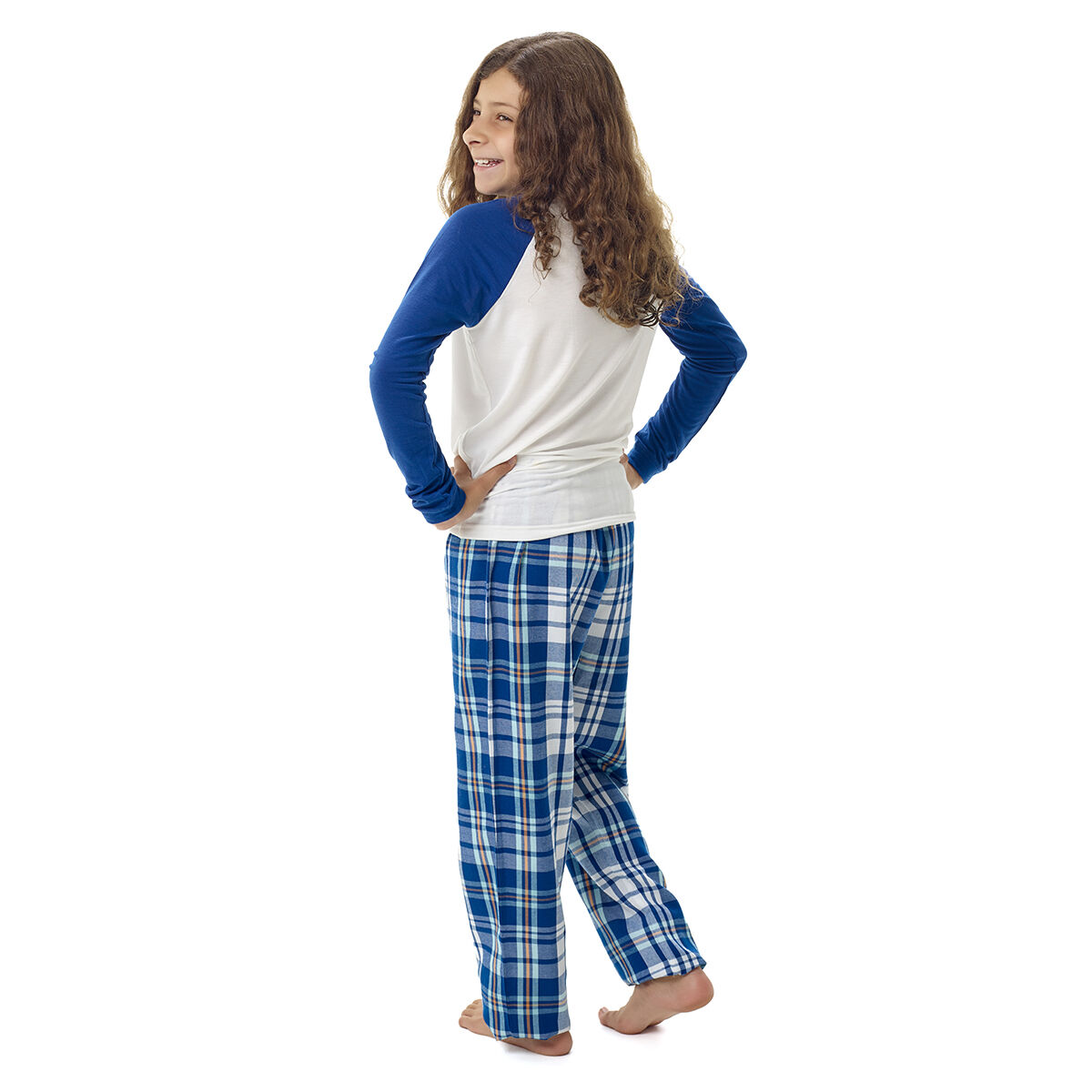 Build-A-Bear Pajama Shop Blue Plaid Pants - Toddler & Youth - Image 4