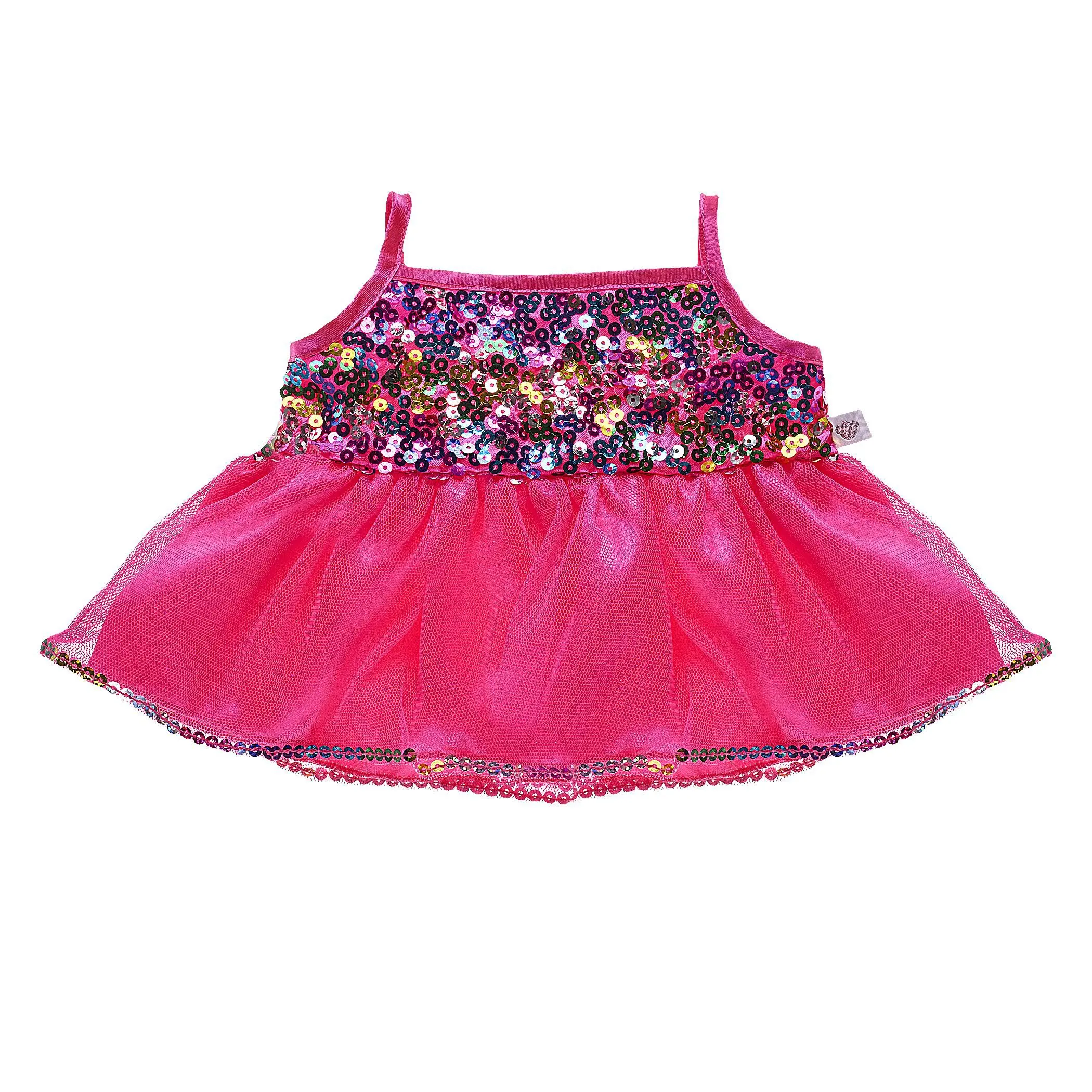 Pink Rainbow Sequins Dress