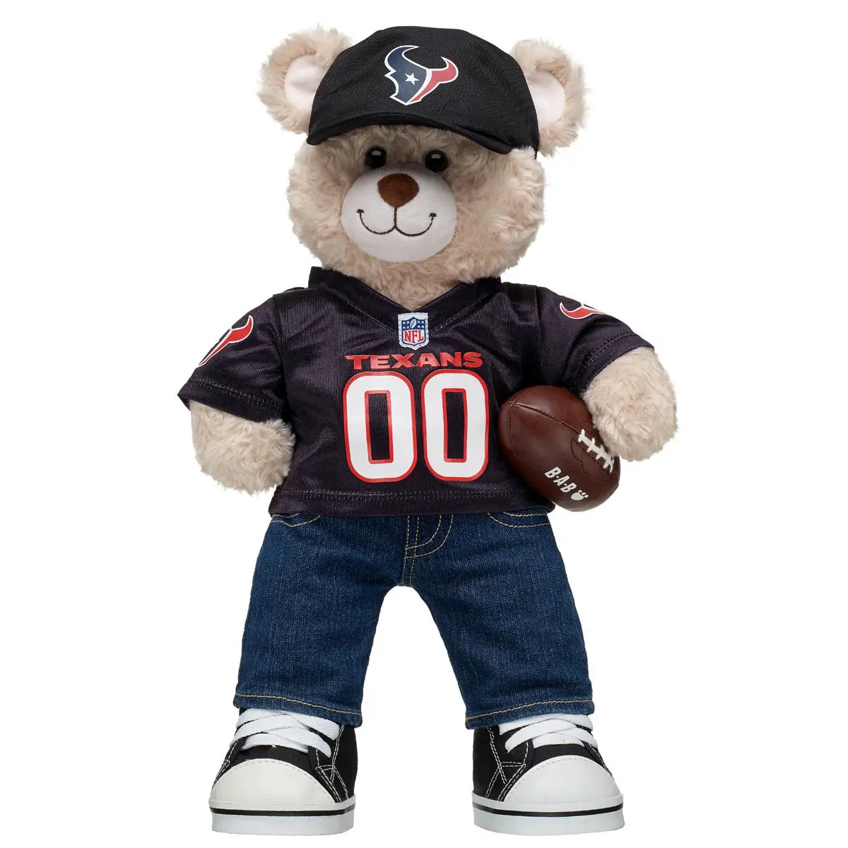 Happy Hugs Teddy Bear Houston Texans Gift Set With Football