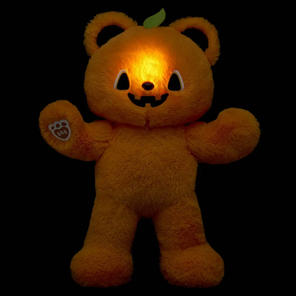 Light-Up Pumpkin Glow Teddy Bear - Image 5