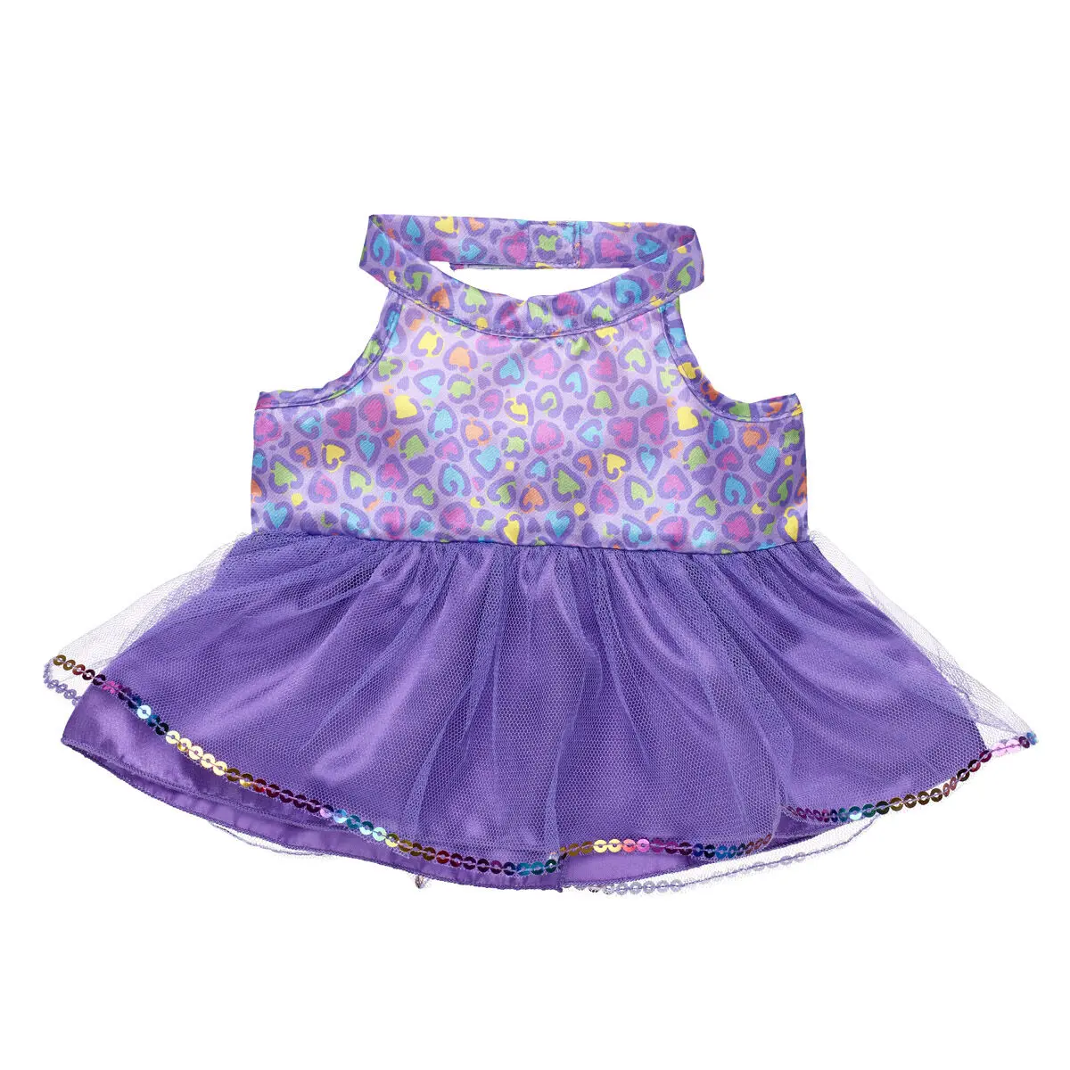 Rainbow Leopard Print Dress