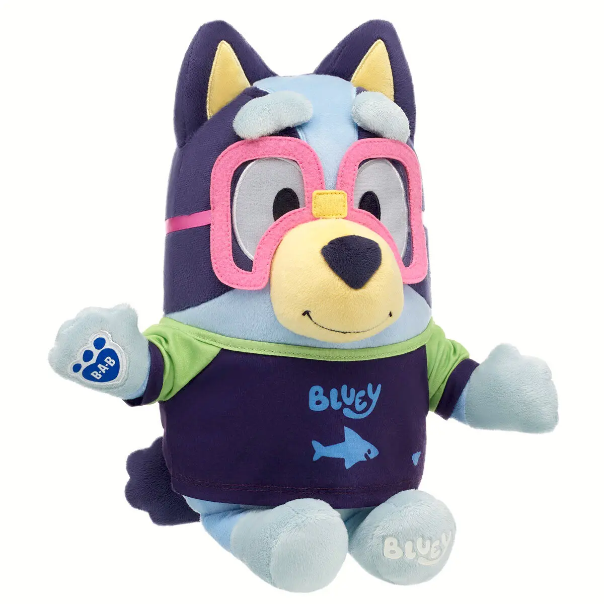 Bluey Plush With Swim Shirt And Goggle Set