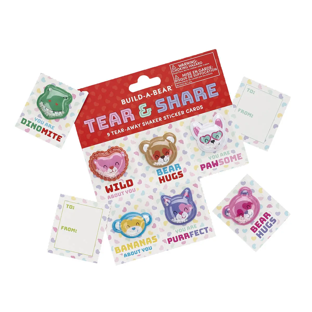 Valentine's Day Tear & Share Sticker Set (9 Stickers) - Image 3