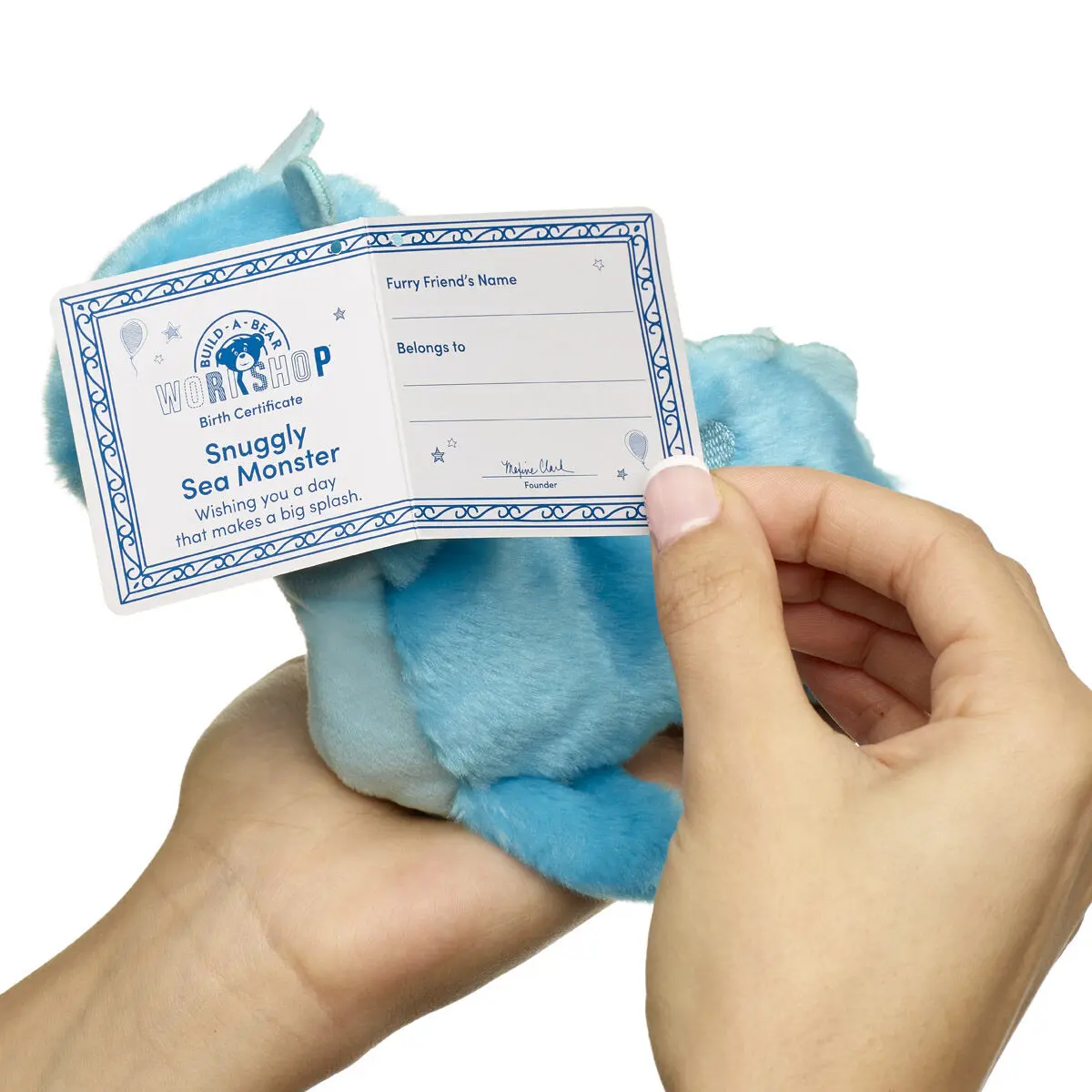 Build-A-Bear Mini Beans Snuggly Sea Monster Plush - Image 2