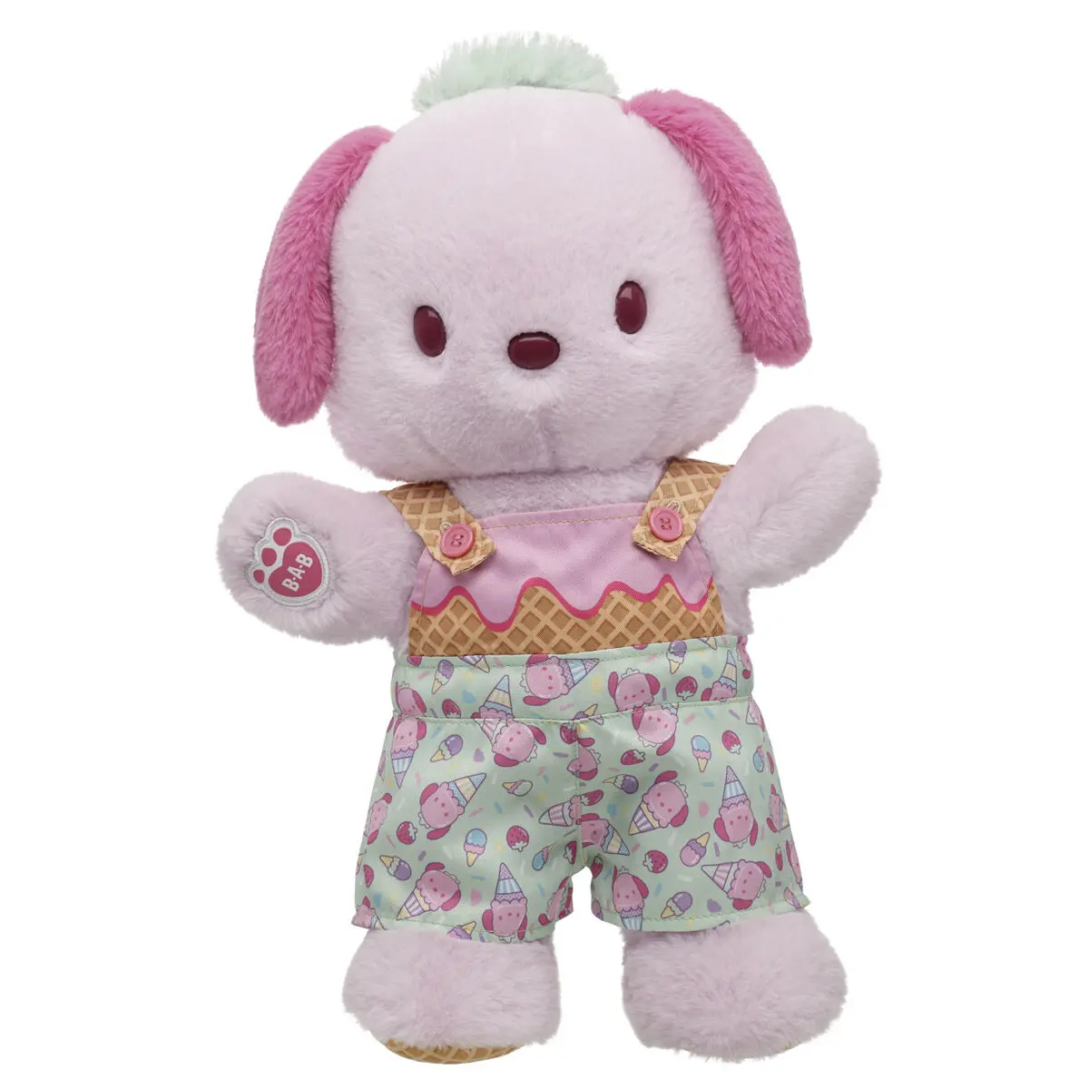 Sanrio Hello Kitty And Friends Strawberry Ice Cream Pochacco Plush With Overalls
