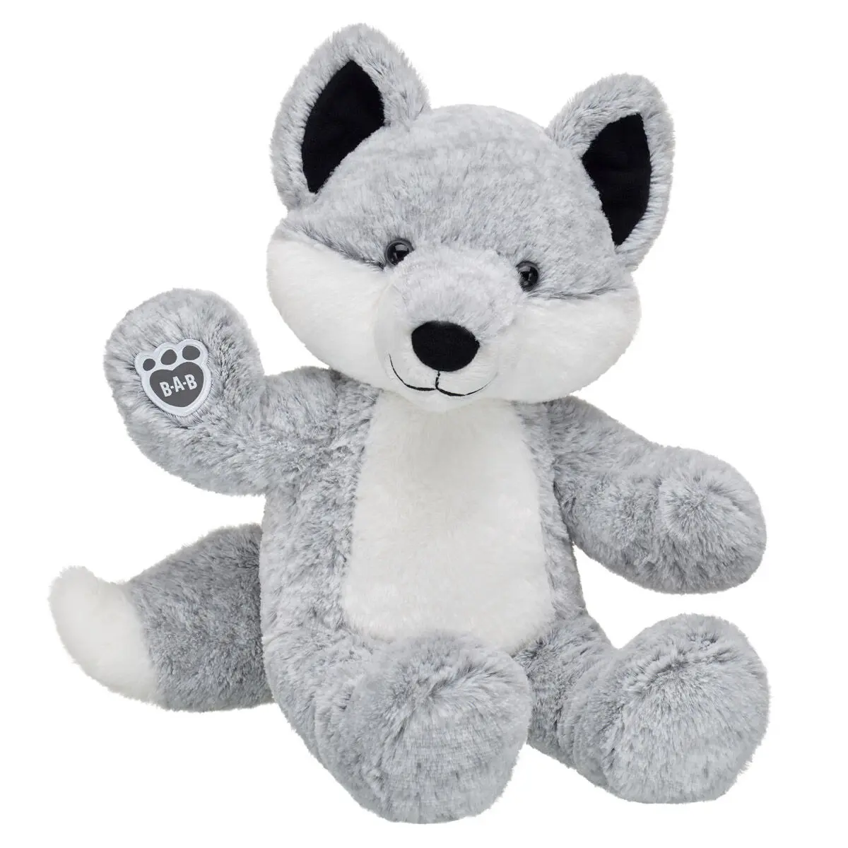 Silver Fox Stuffed Animal - Image 2