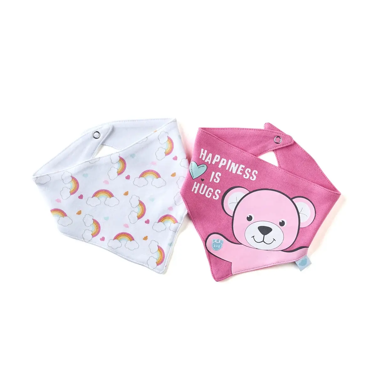 Pink Bandana Bibs 2 Pc.