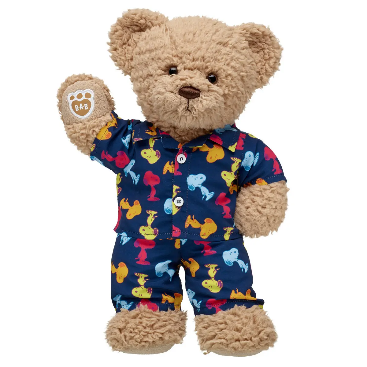 Timeless Teddy Bear With Peanuts Snoopy Pajamas