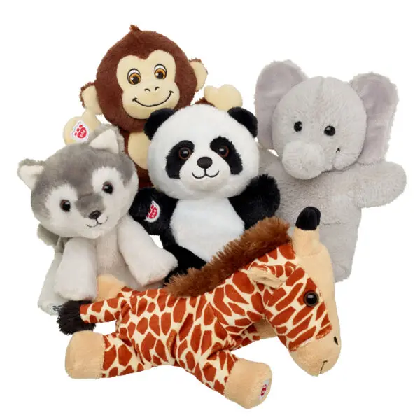 Build-A-Bear Mini Beans Wolf Pup Stuffed Animal - Image 3