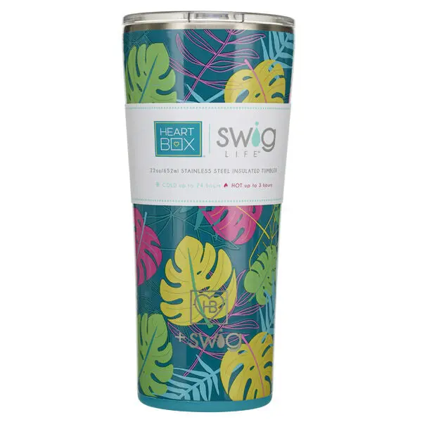 22 Oz. Swig Life Palm Leaf Insulated Tumbler - Image 3