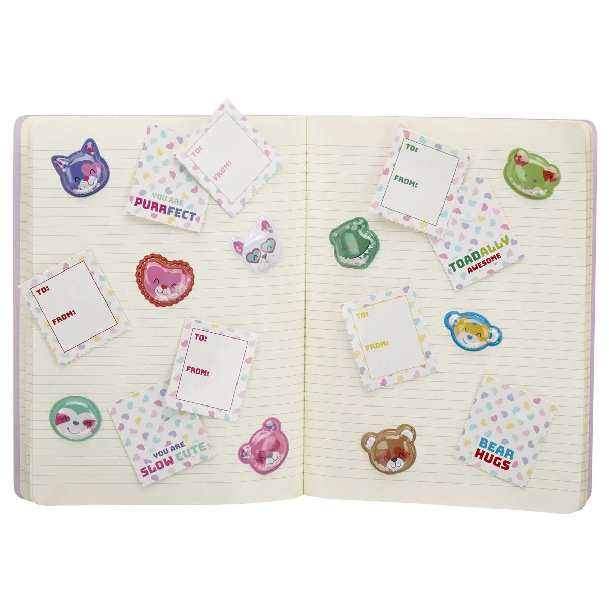 Valentine's Day Tear & Share Sticker Set (9 Stickers) - Image 4