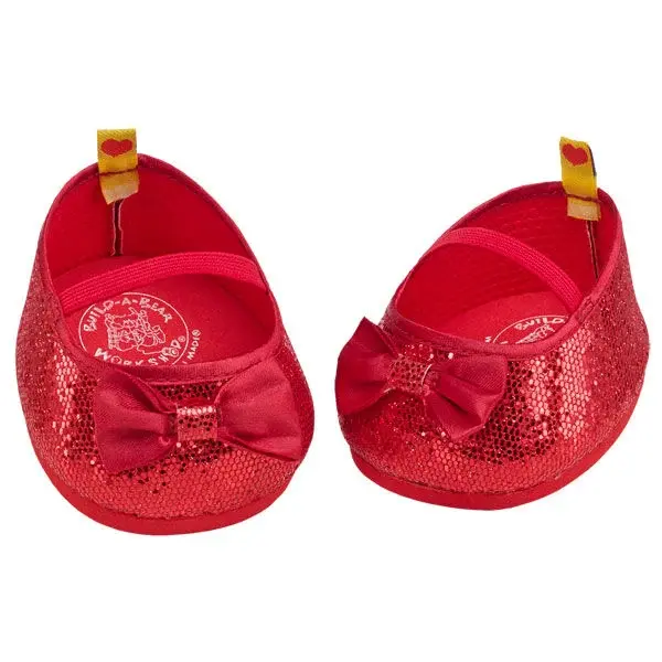 Sparkly Red Flats